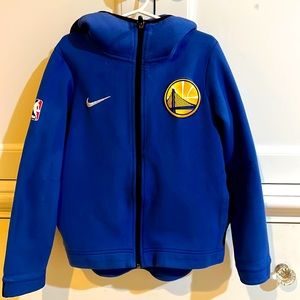 Youth Small NBA Official Warriors zip up